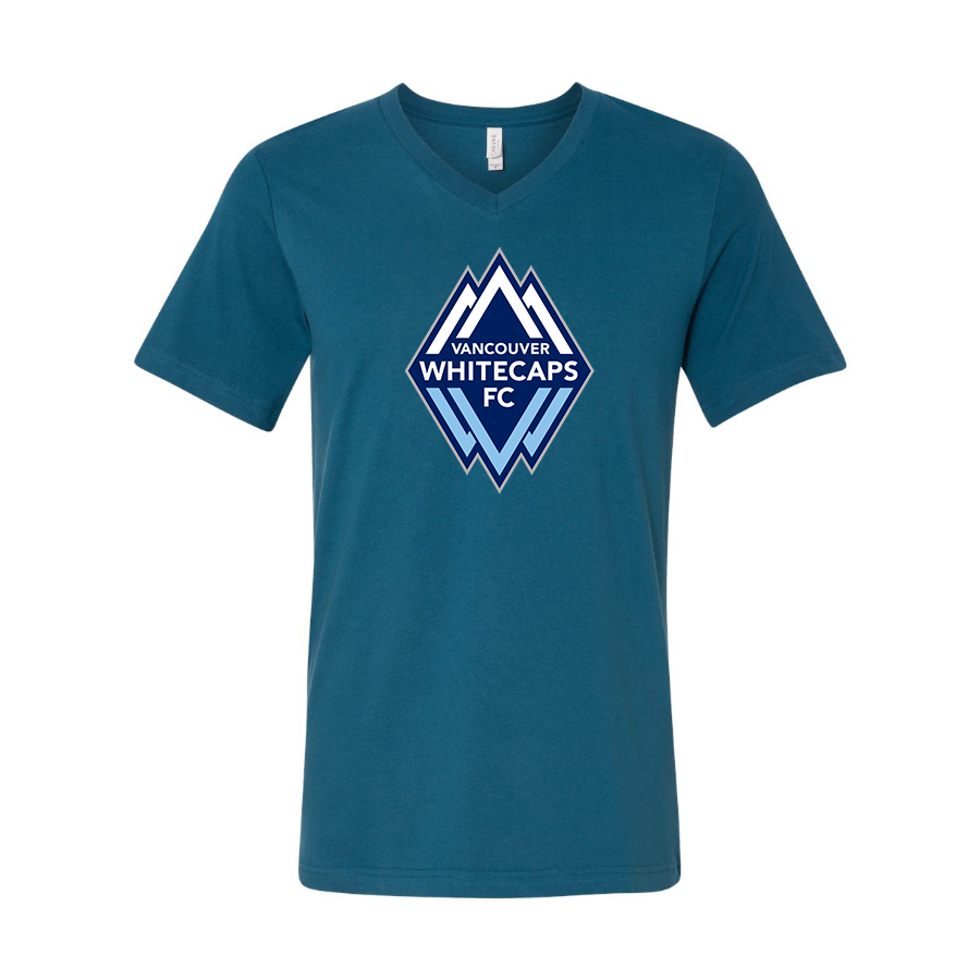 Men's Vancouver Whitecaps FC BELLA + CANVAS - Jersey V-Neck T-Shirt